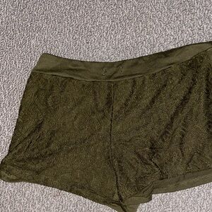 No Boundaries Olive Green Women Shorts